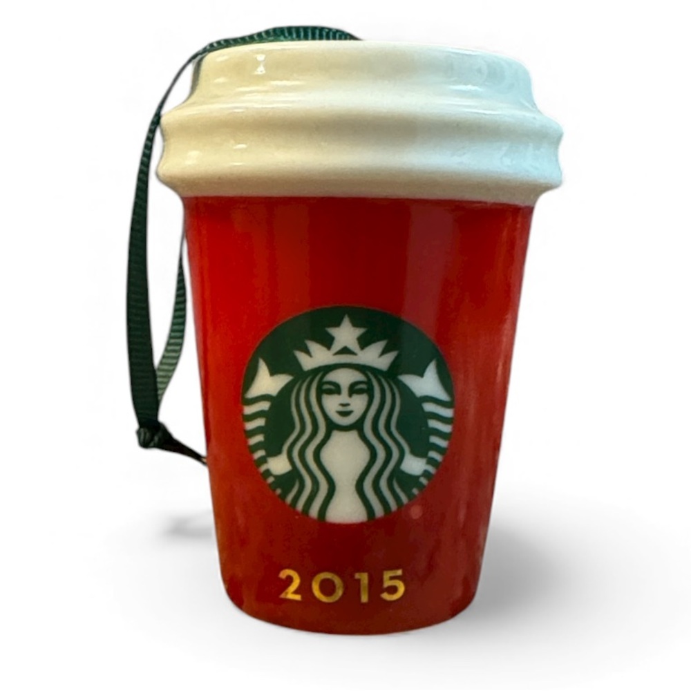2/$30 Starbucks 2015 Red Holiday Cup Ornament